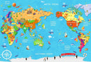 Charted Kid Map Wallpaper