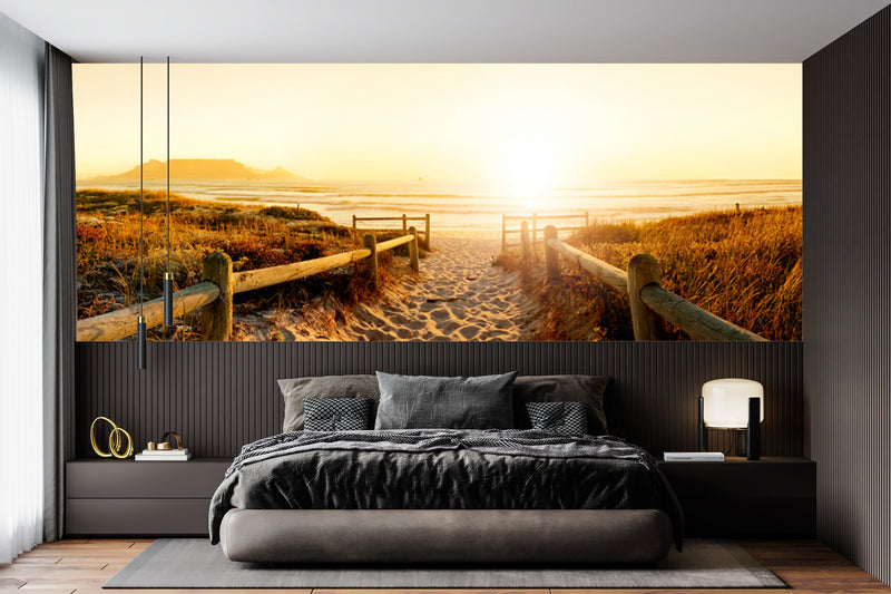 Sand Pathway to the Beach Customised Wallpaper