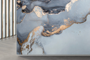 Blue and Grey Marble Effect Wallpaper