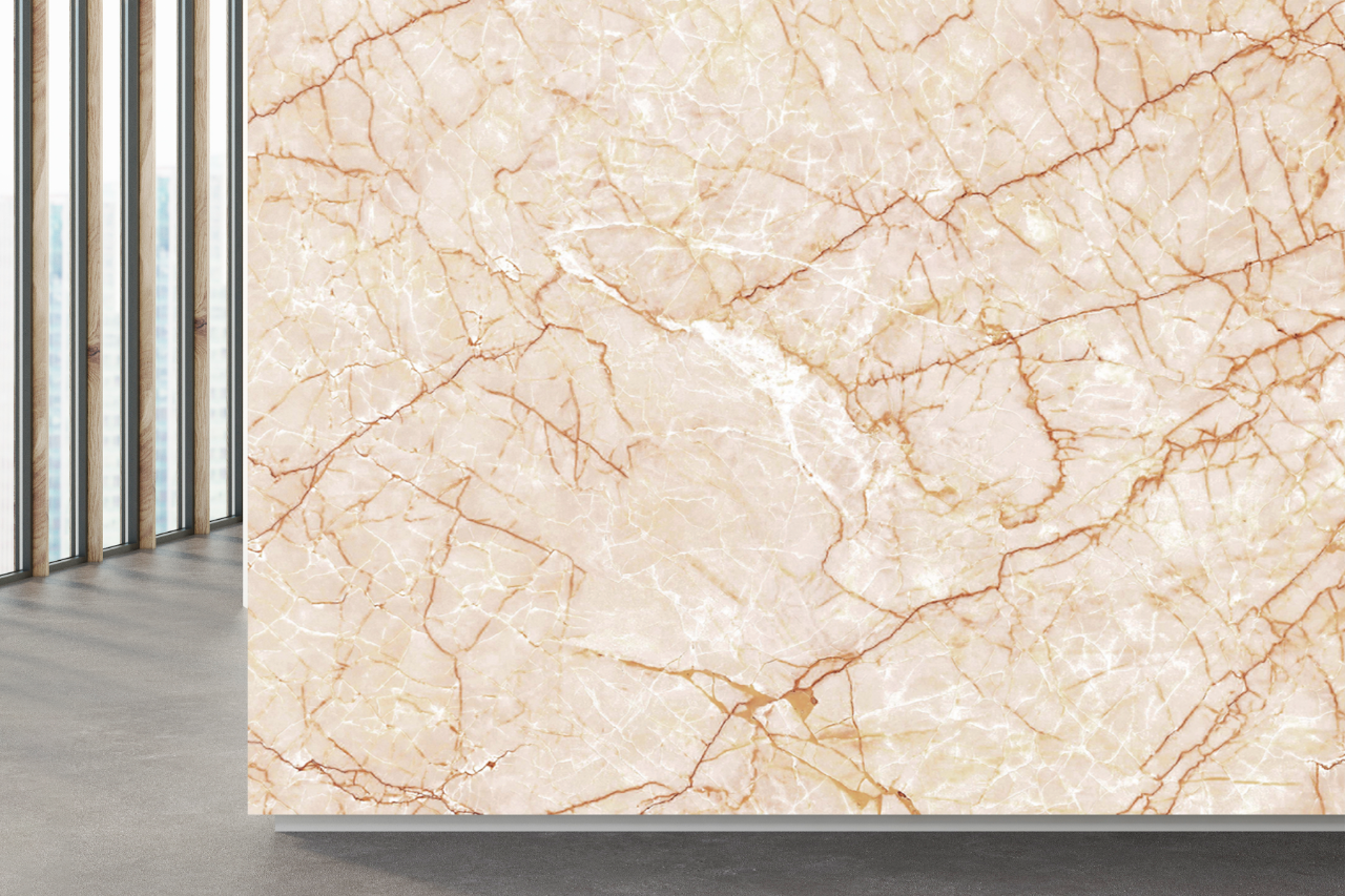 Pink and Blue Marble Effect Wallpaper