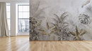 Silver Tropical Wallpaper