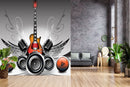 Guitar Microphone Grey Wallpaper