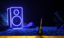 Neon Sound Speaker Wallpaper