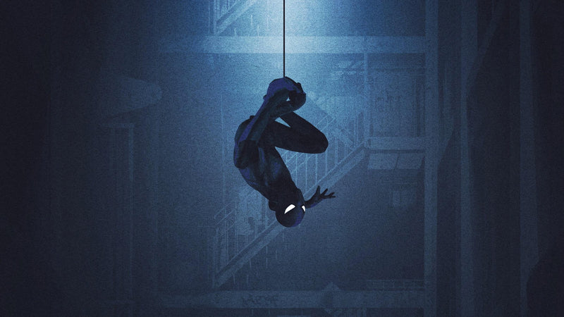 Hanging Spiderman Sticker