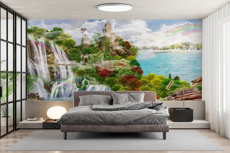 Customize Beautiful  Wallpaper Of Lake With Nature
