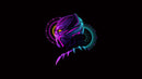 Black Panther Purple Sticker