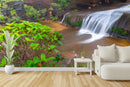 Customize Beautiful Waterfall Wallpaper In Green Nature
