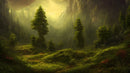 Forest Nature Painting Sticker