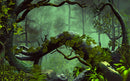 Foggy Forest Aquarium Sticker