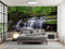 Customize Beautiful Waterfall Scene In Forest Wallpaper