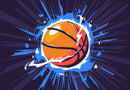 Thunder Basketball Sticker