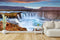 Customize Beautiful Waterfall Open Sky Wallpaper
