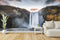 Customize Beautiful Waterfall From Beautiful Mountain Wallpaper