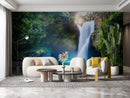 Customize Beautiful Trees With Waterfall Wallpaper