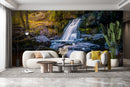 Customize Beautiful Waterfall In Valley Wallpaper