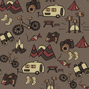 Brown travel the world wallpaper