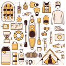 Kayaking Gear Clip Wallpaper