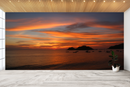 Twilight Orange Beach Customised Wallpaper