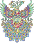 Indian Pattern Peacock Sticker
