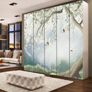 Wardrobe White Flowers Sticker