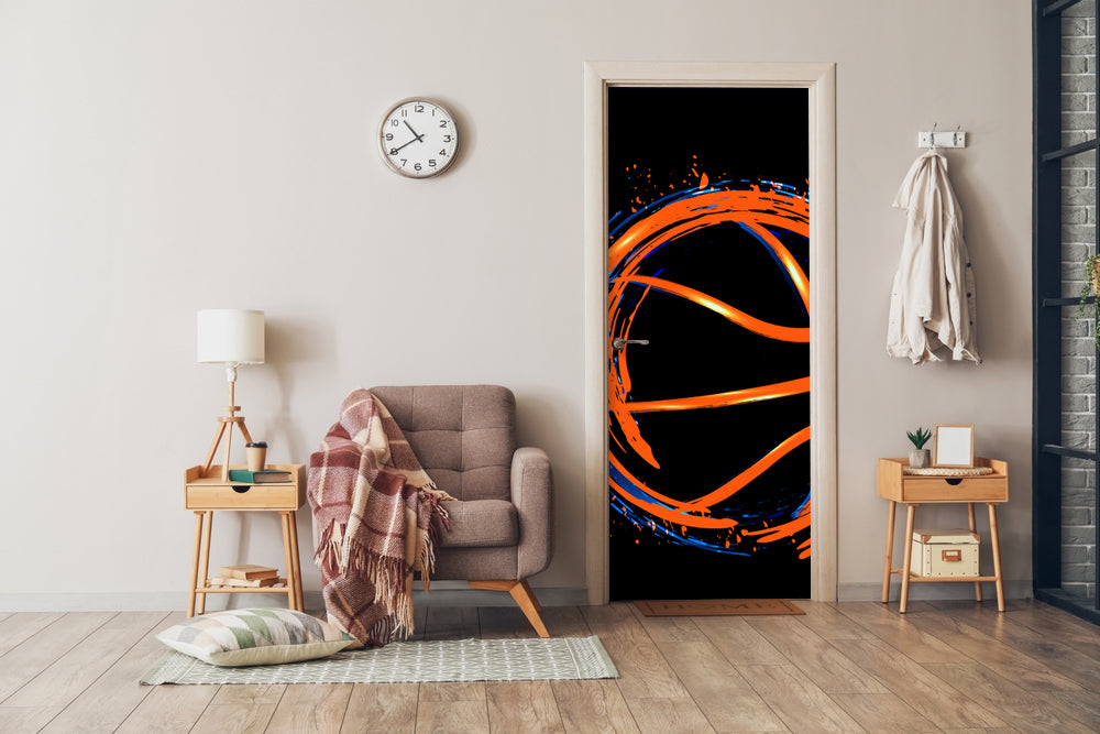 Basketball Glitter Stikcer