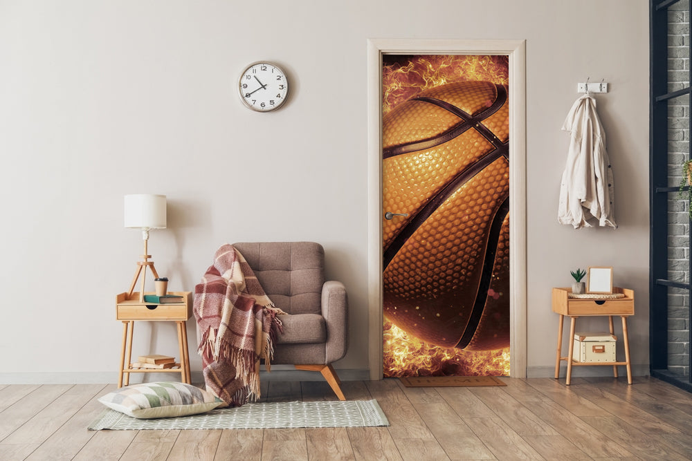 Golden Basketball Sticker