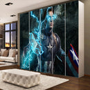 Blue Captain America Sticker