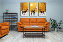 Deer Inspired Wall Art 2, Set Of 3