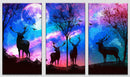 Deer Inspired Wall Art 7, Set Of 3