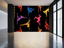 Fitness lady pole dance wallpaper