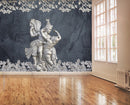 3D Mural radha krishna wallpaper