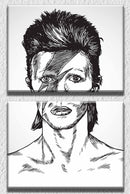 Black And White David Bowie Wall Art, Set Of 2