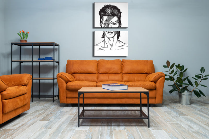 Black And White David Bowie Wall Art, Set Of 2