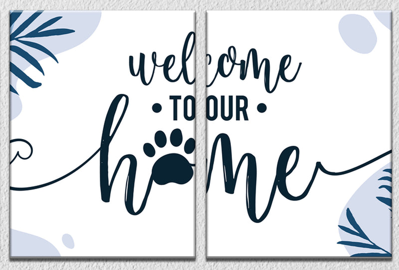 Welcome To Our Home Wall Art, Set Of 2