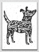 Dog Best Friend Wall Art