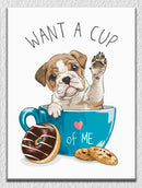 Want A Cup Of Dog Love Wall Art