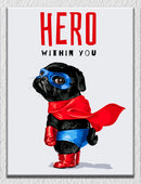 Superhero Dog Wall Art