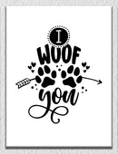 I woof You Wall Art