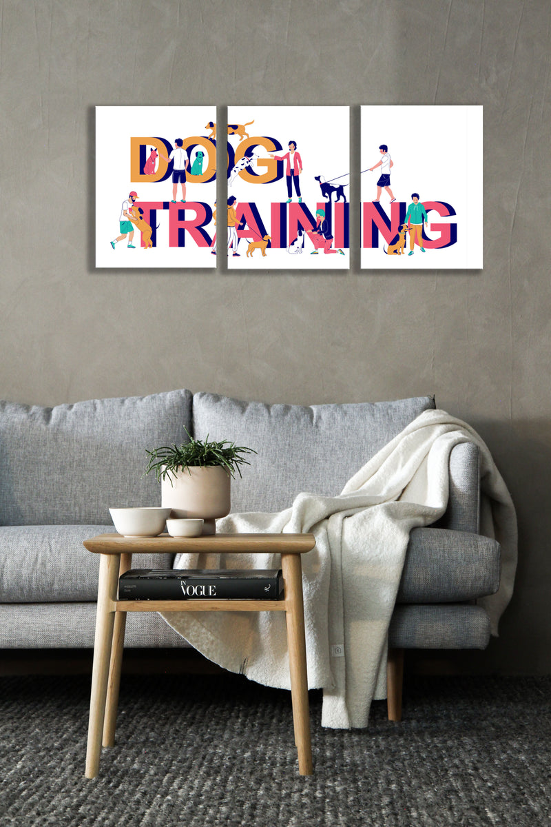 Dog Training Wall Art, Set Of 3