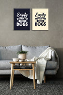 Distracted Dogs Wall Art, Set Of 2