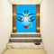 Blue Black Durga Art Self Adhesive Sticker Poster