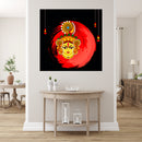 Durga In Orange Shade Self Adhesive Sticker Poster