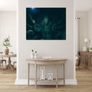 Durga Statue Self Adhesive Sticker Poster