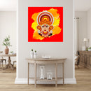 Beautiful Durga Painting Self Adhesive Sticker Poster
