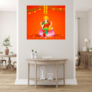 Laxmi Painting Self Adhesive Sticker Poster