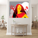 Durga Power Art Self Adhesive Sticker Poster