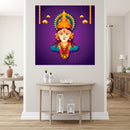 Durga Portraite Painting Self Adhesive Sticker Poster