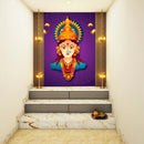 Durga Portraite Painting Self Adhesive Sticker Poster