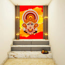 Beautiful Durga Painting Self Adhesive Sticker Poster