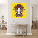 Durga In Indian Art Self Adhesive Sticker Poster